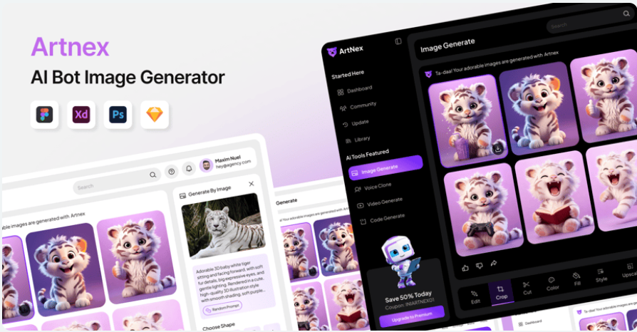 0a824474-bdf8-4a5d-96e3-fba2cd8ddfff Online Education Course Platform Web UI Kit figma template - Image 1